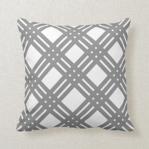 Cojín Decorativo Guinga gris y blanca