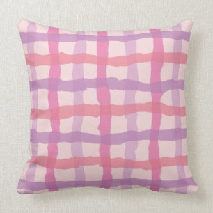 Cojín Decorativo Guinga rosada y púrpura de la puesta del sol de l