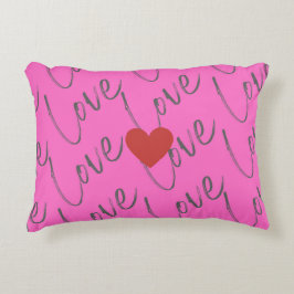 Cojín Decorativo Guión de amor con corazón