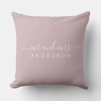 Guión de moda Sr. Sra. Pastel Purple Newlywoed Mon