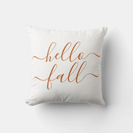 Cojín Decorativo Guión Naranja de otoño de Hello otoño Organic