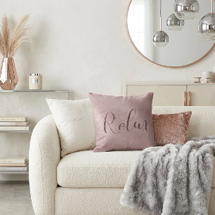 Cojín Decorativo Guión Relajante Rosa