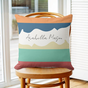 Cojín Decorativo Guión technicolor retro minimalista personalizado