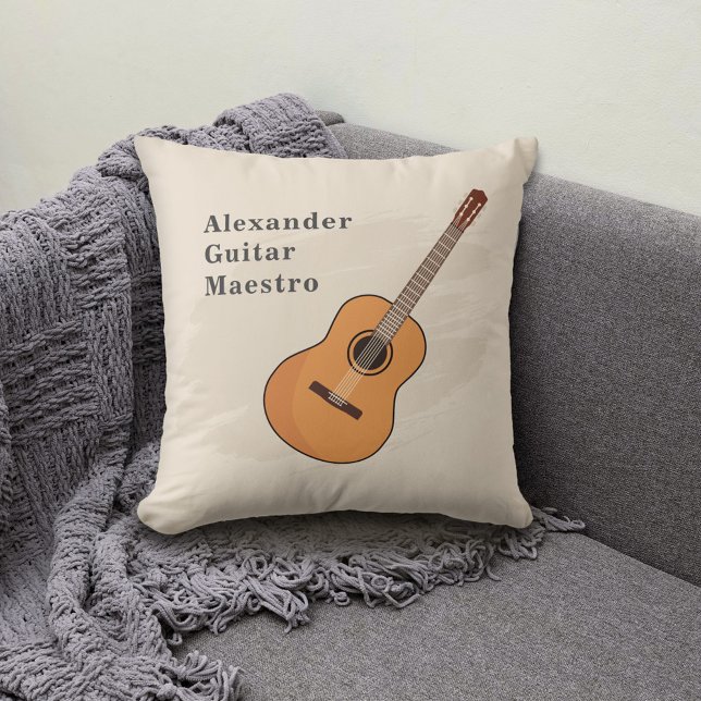 Cojín Decorativo Guitarra Acústica (Acoustic Guitar Pillow)
