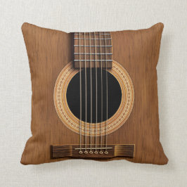 Cojín Decorativo Guitarra acústica de madera caliente