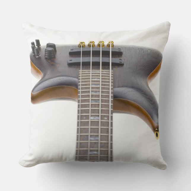 Cojín Decorativo Guitarra baja eléctrica (Anverso)