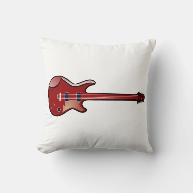 Cojín Decorativo Guitarra bajo (Anverso)