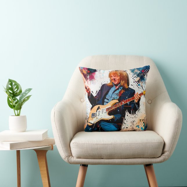 Cojín Decorativo guitarrista genial (Silla)