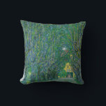 Cojín Decorativo Gustav Klimt - Avenida en el Parque Schloss Kammer<br><div class="desc">Avenida en el Parque de Schloss Kammer - Gustav Klimt,  Oil on Canvas,  1912</div>