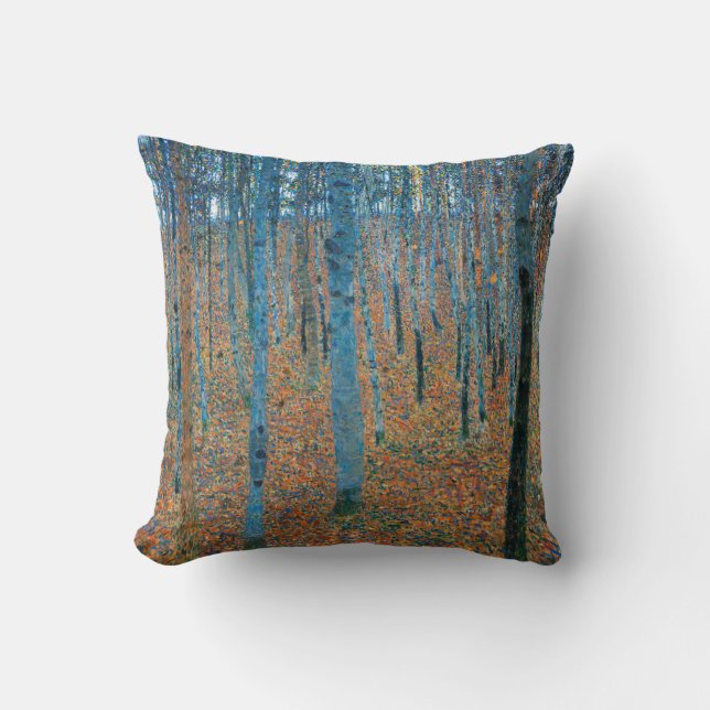 Cojín Decorativo Gustav Klimt Beech Tree Forest Grove (Anverso)