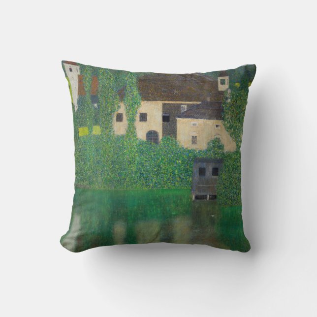 Cojín Decorativo Gustav Klimt - Castillo de Agua (Anverso)