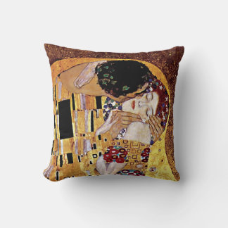 Cojín Decorativo Gustav Klimt - El Beso - Arte Nouveau Antiguo