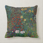 Cojín Decorativo Gustav Klimt Farm Garden<br><div class="desc">Gustav Klimt Farm Garden</div>
