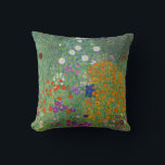 Cojín Decorativo Gustav Klimt Flower Garden Vintage Art Nouveau<br><div class="desc">Pintura Bella Artes Gustav Klimt Flower Garden Vintage Art Nouveau 1907</div>