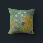 Cojín Decorativo Gustav Klimt Flower Garden Vintage Art Nouveau<br><div class="desc">Pintura Bella Artes Gustav Klimt Flower Garden Vintage Art Nouveau 1907</div>