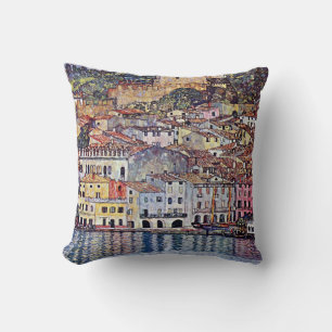 Cojín Decorativo Gustav Klimt - Malcesine en el lago de Garda Itali