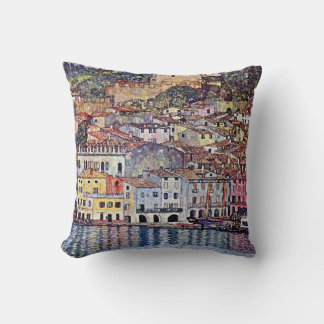 Cojín Decorativo Gustav Klimt - Malcesine en el lago de Garda Itali