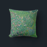 Cojín Decorativo Gustav Klimt - Paisaje de los jardines italianos<br><div class="desc">Paisaje Jardín Italiano / Paisaje Horticultural Italiano - Gustav Klimt,  Petróleo en Lienzo,  1913</div>