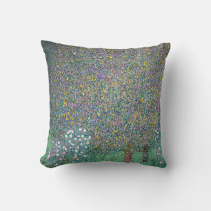 Cojín Decorativo Gustav Klimt - Rosales bajo los árboles
