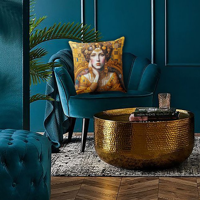 Cojín Decorativo Gustav Klimt Seated Woman (Subido por el creador)