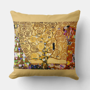 Cojín Decorativo Gustav Klimt Tree of Life: Simbolista Art Nouveau