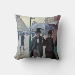 Cojín Decorativo Gustave Caillebotte - Calle de París; Día lluvioso