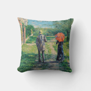 Cojín Decorativo Gustave Caillebotte - El camino cuesta arriba