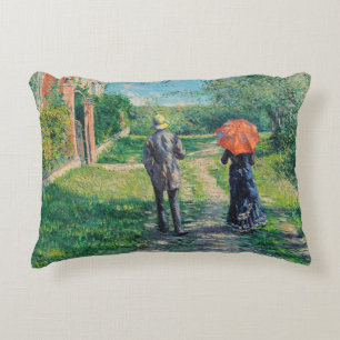 Cojín Decorativo Gustave Caillebotte - El camino cuesta arriba
