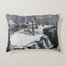 Cojín Decorativo Gustave Caillebotte - Techos en la nieve