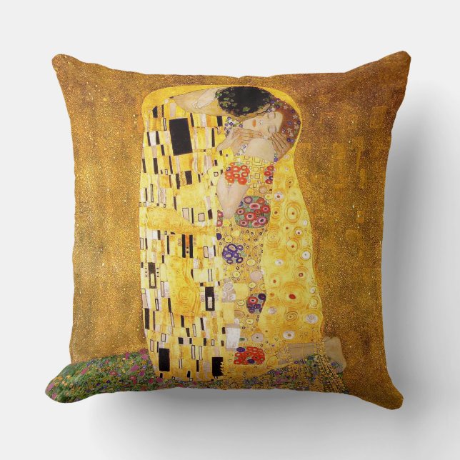 Cojín Decorativo Gustavo Klimt "el beso " (Anverso)