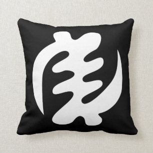 Cojín Decorativo Gye Nyame Dios es Símbolo Adinkra Supremo