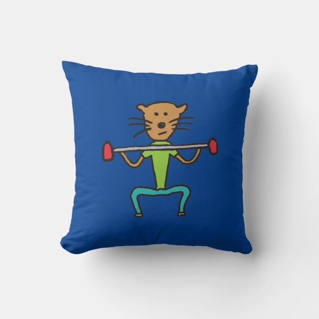 Cojín Decorativo Gym Rat (Anverso)