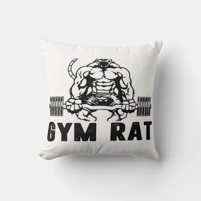 Cojín Decorativo Gym Rat (Anverso)