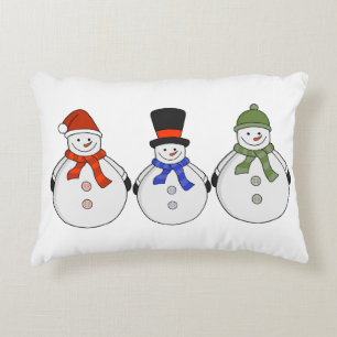 Cojín Decorativo Ha llegado el invierno de los hombres de nieve