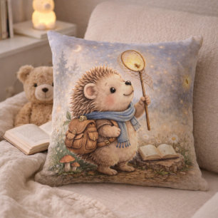 Cojín Decorativo Habitación infantil y nursery de erizo y luciérnag