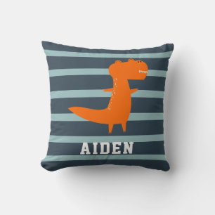 Cojín Decorativo Habitación personalizada de dinosaurios para niños