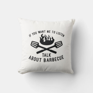 Cojín Decorativo Hablar Sobre Barbacoa