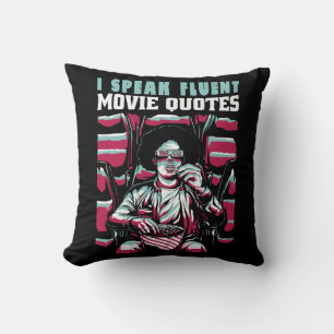 Cojín Decorativo Hablo citas de películas fluidas