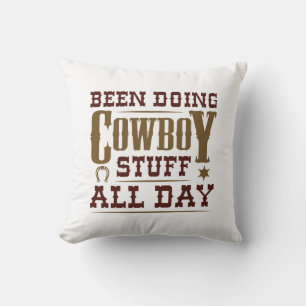 Cojín Decorativo Hace Cowboy Todo El Día