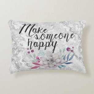 Cojín Decorativo Hacer a alguien feliz FLORES