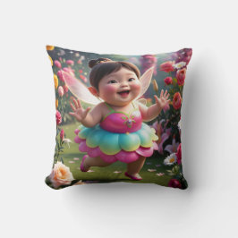 Cojín Decorativo Hacer El Hada Del Bebé De Danza Feliz