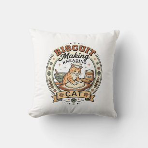 Cojín Decorativo Hacer galletas amasando gato Hacer galletas amasan