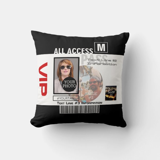 Cojín Decorativo Hacer que su propio VIP Pass 8 sea personalizado (Anverso)