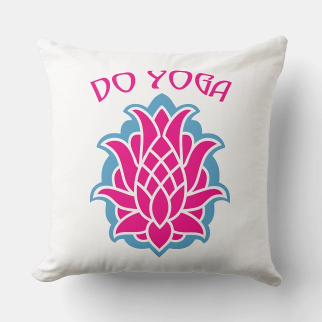 Cojín Decorativo Hacer yoga (Anverso)