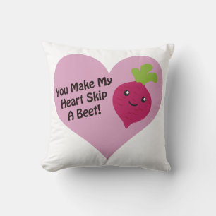 Cojín Decorativo Haces Que Mi Corazón Salte Una remolacha
