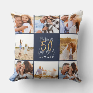 Cojín Decorativo Haciendo que 50 parezca un buen cumpleaños de foto