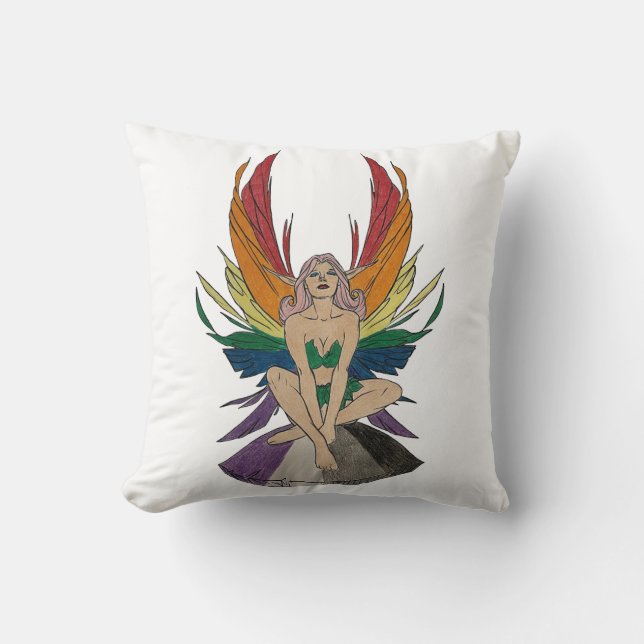 Cojín Decorativo Hada asexual (Anverso)