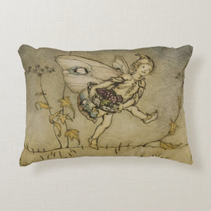 Cojín Decorativo Hada de Arturo Rackham el , ilustracion 'de un