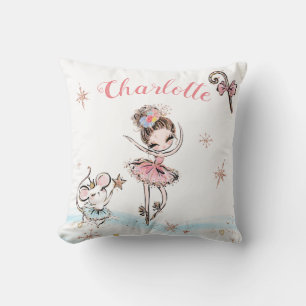 Cojín Decorativo Hada de Azúcar Ciruelo Cascanueces Navidad con Nom