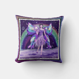 Cojín Decorativo Hada de la Lluvia Púrpura